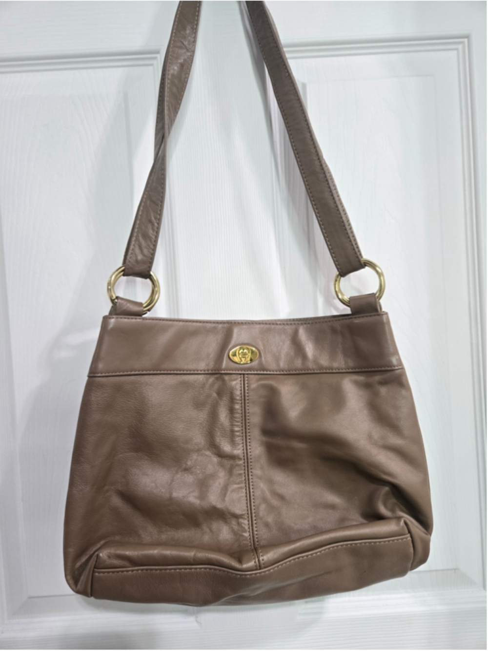 Etienne Aigner Shoulder Bag One Size Brown Gold